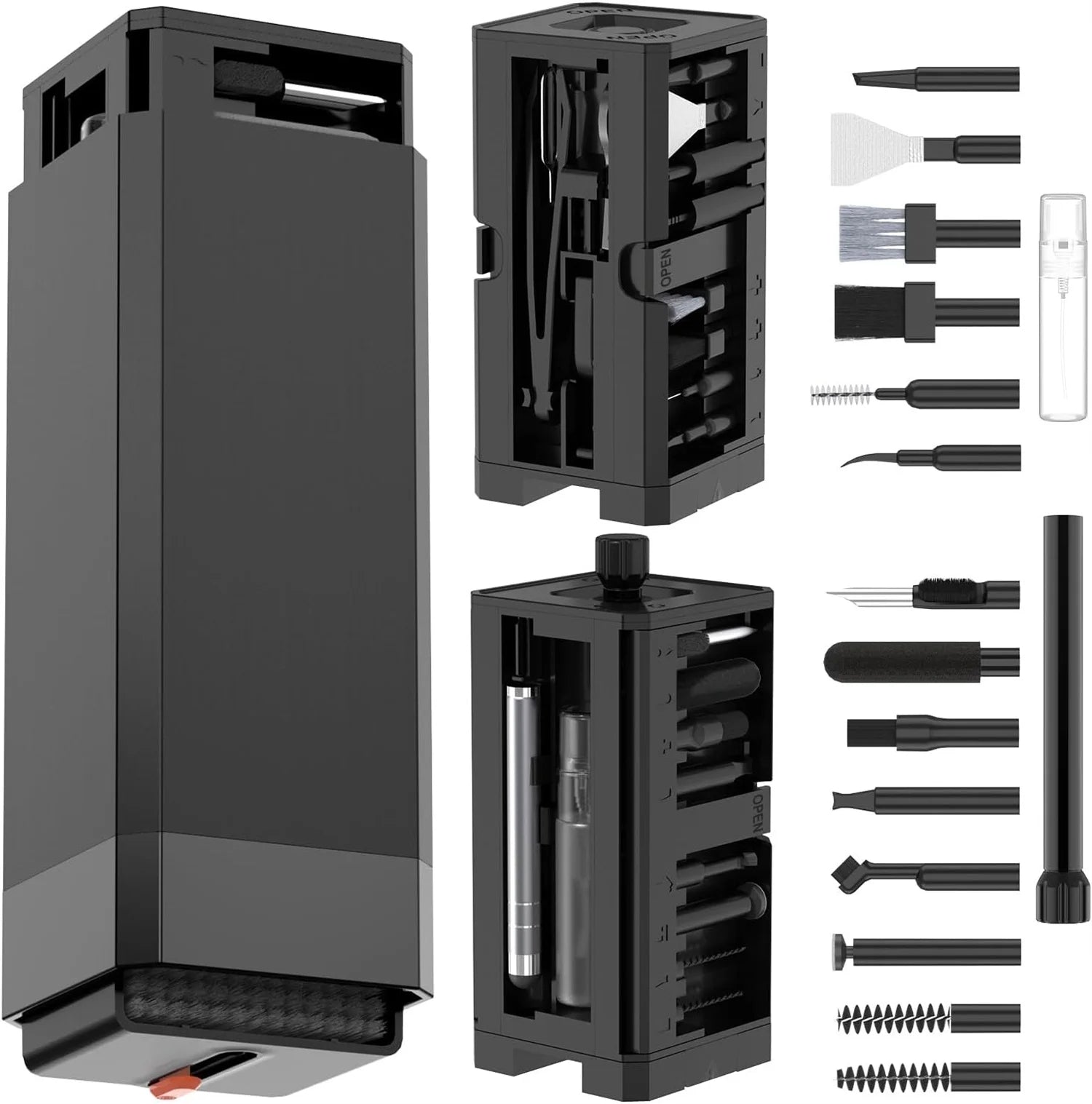 TechClean Pro 32: Estación de Limpieza Multifuncional para Dispositivos
